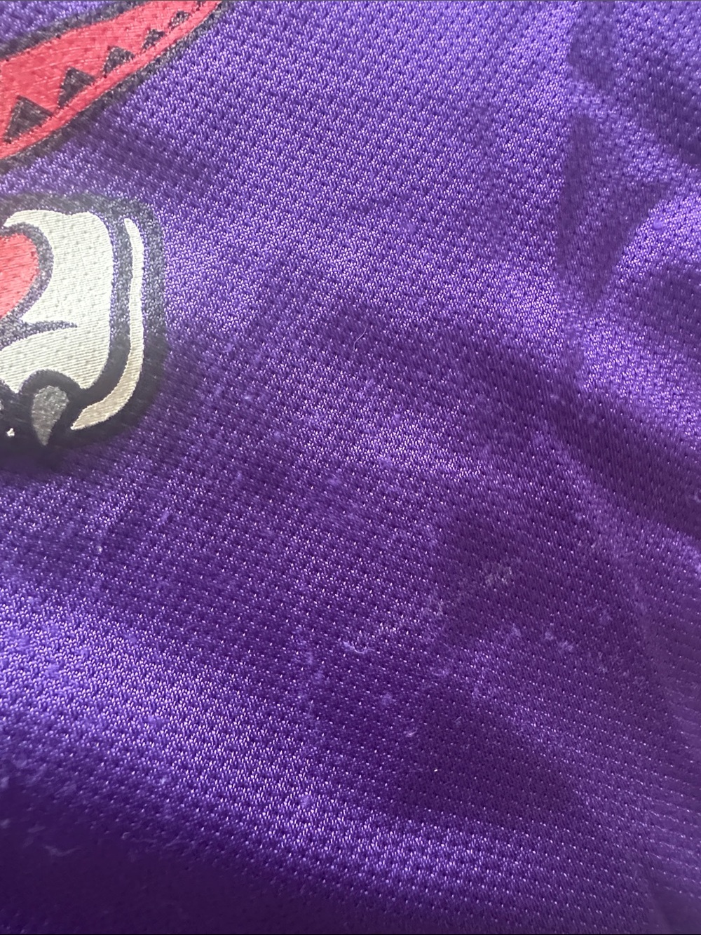 Z—Champion Purple Mesh Basketball Jersey with Red Accent - Picture 6 of 16